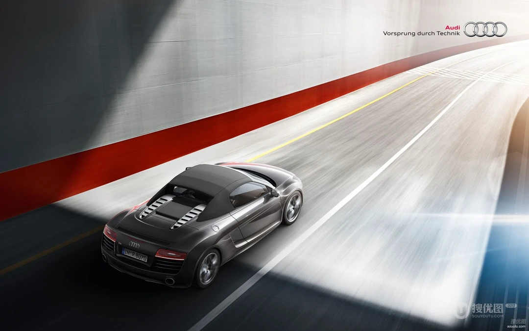 奥迪R8酷帅壁纸（AUDI R8 SPYDER）