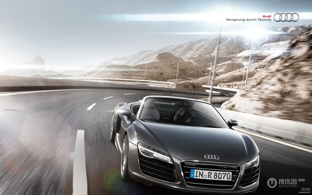 奥迪R8酷帅壁纸（AUDI R8 SPYDER）