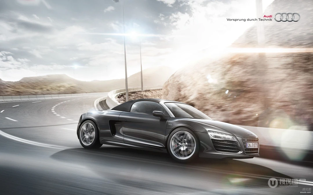 奥迪R8酷帅壁纸（AUDI R8 SPYDER）