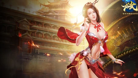 网络游戏《龙武》唯美人物电脑壁纸