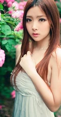 花间-清纯女生花间唯美图片