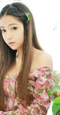 清新小碎花-气质连衣裙少女高清图片