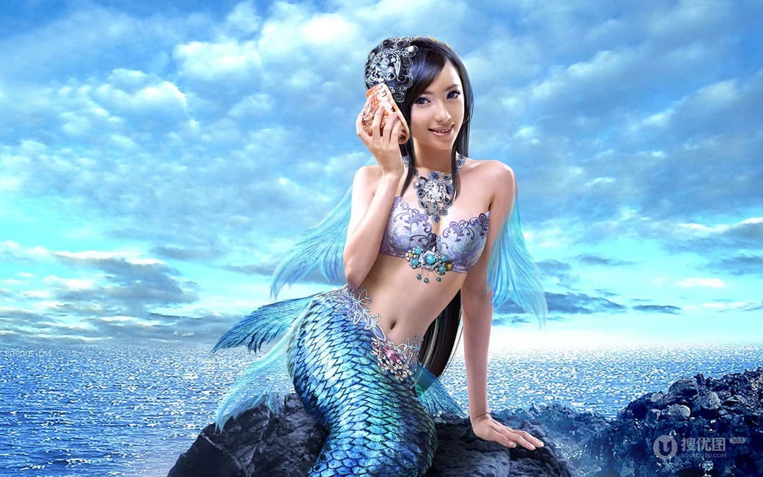 "美人鱼"高清电脑壁纸