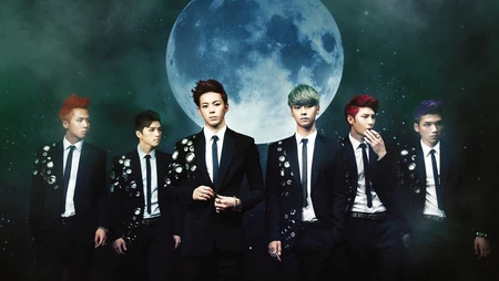 &rdquo;VIXX&ldquo;月下的神秘男子高清壁纸