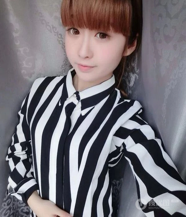 齐刘海可爱女生可爱自拍图片-小嘴嘟嘟