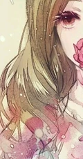 唯女生生手绘插画图片-最美的瞬间