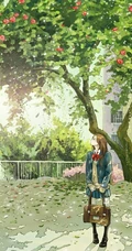 唯女生生手绘插画图片-最美的瞬间