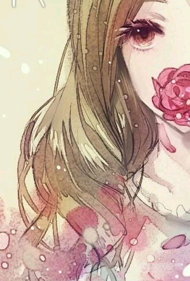 唯女生生手绘插画图片-最美的瞬间