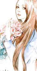 唯女生生手绘插画图片-最美的瞬间