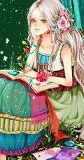 唯女生生手绘插画图片-最美的瞬间