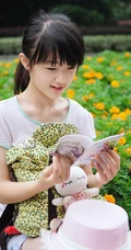 纯天然-清新可爱学生妹子街拍图片