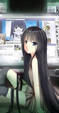 认真你就输了-动漫妹子认真专注图片
