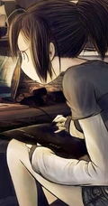 认真你就输了-动漫妹子认真专注图片
