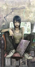 认真你就输了-动漫妹子认真专注图片