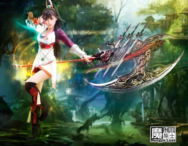 女生&ldquo;南笙&rdquo;神级COSPLAY《诛仙3》角色碧瑶&破军