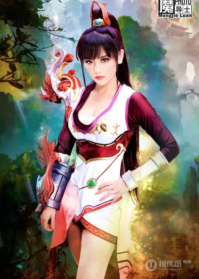 女生&ldquo;南笙&rdquo;神级COSPLAY《诛仙3》角色碧瑶&破军