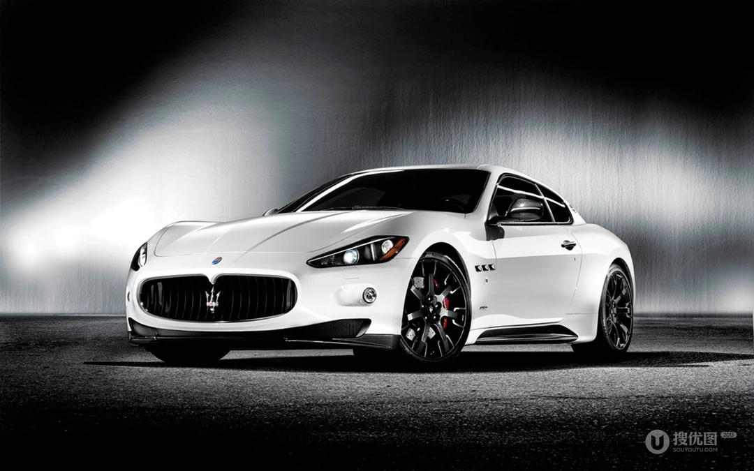 名车Maserati 玛莎拉蒂白色高清壁纸