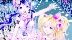 色彩缤纷的二次元动漫美少女壁纸下载