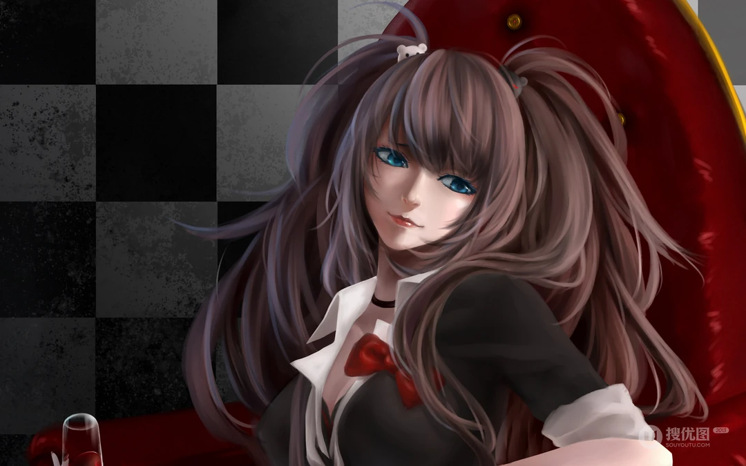 色彩缤纷的二次元动漫美少女壁纸下载