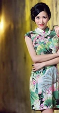 女生模特&ldquo;朱雯&rdquo;，&ldquo;朱静&rdquo;旗袍复古写真图片