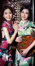 女生模特&ldquo;朱雯&rdquo;，&ldquo;朱静&rdquo;旗袍复古写真图片