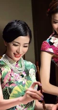 女生模特&ldquo;朱雯&rdquo;，&ldquo;朱静&rdquo;旗袍复古写真图片