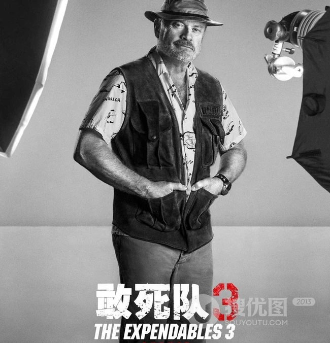 史泰龙《敢死队3》黑白人物超高清海报