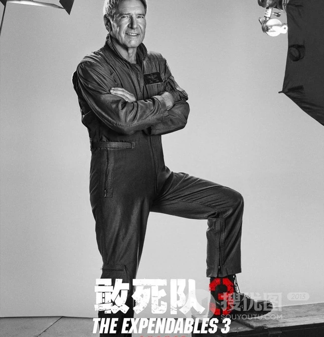史泰龙《敢死队3》黑白人物超高清海报