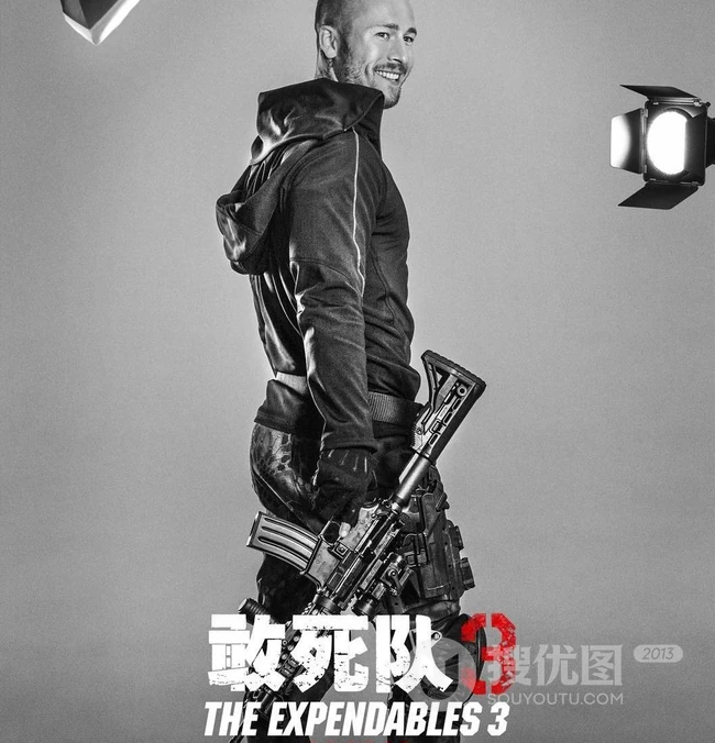 史泰龙《敢死队3》黑白人物超高清海报