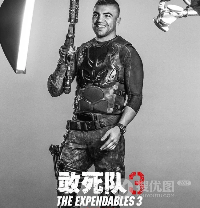 史泰龙《敢死队3》黑白人物超高清海报