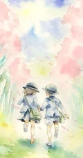 【动漫美图插画】一些风格比较接近的可爱插画美图！
