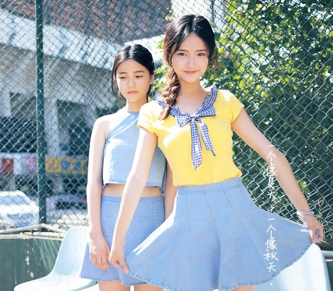 一对可爱女生，她们叫夏天和秋天