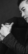 个性型男罗晋高清黑白写真大片，表情淡然眼神动人