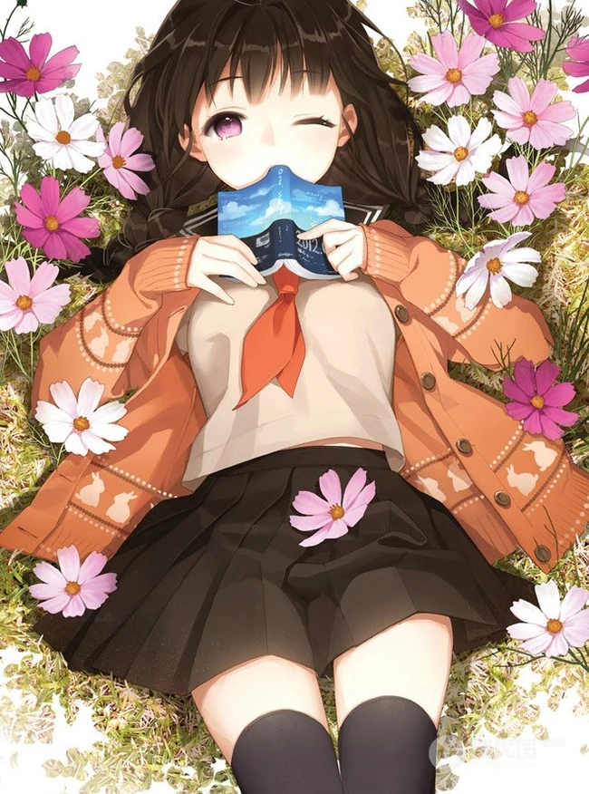【动漫可爱女生】呆萌可爱大眼睛，美美哒二次元少女