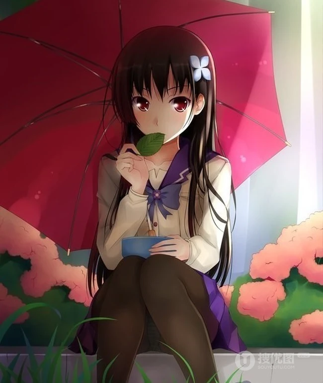 【动漫可爱女生】呆萌可爱大眼睛，美美哒二次元少女