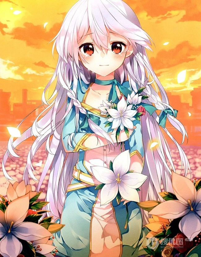 【动漫可爱女生】呆萌可爱大眼睛，美美哒二次元少女