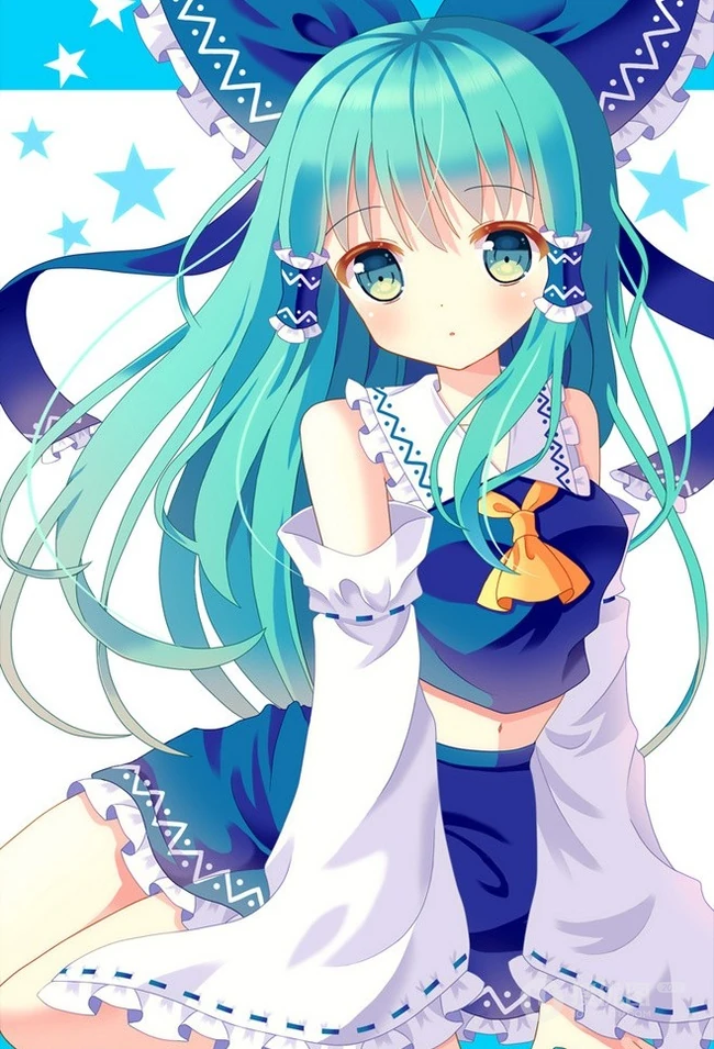 【动漫可爱女生】呆萌可爱大眼睛，美美哒二次元少女