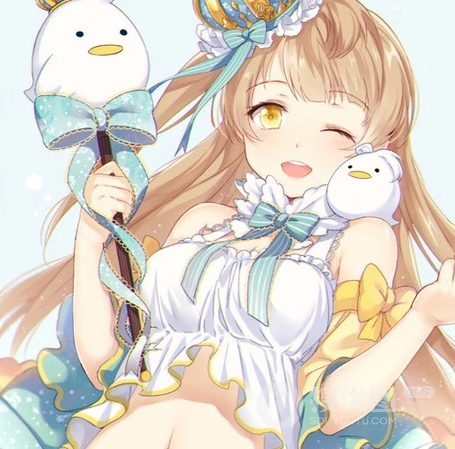 【动漫可爱女生】呆萌可爱大眼睛，美美哒二次元少女