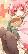 【动漫可爱女生】呆萌可爱大眼睛，美美哒二次元少女