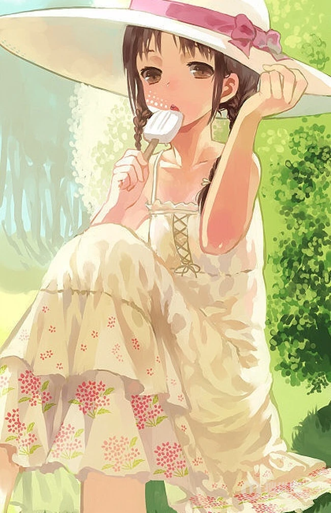 清新自然的可爱女生 二次元动漫少女图片