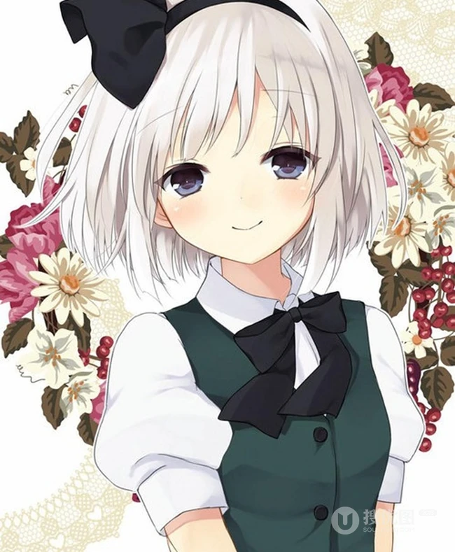 清新自然的可爱女生 二次元动漫少女图片