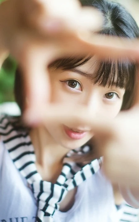 可爱清纯可爱女生 纯净笑容沁人心