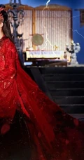 热播剧《花千骨》妖神出世剧照-赵丽颖冷艳红装不怒自威