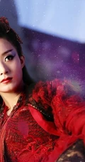 热播剧《花千骨》妖神出世剧照-赵丽颖冷艳红装不怒自威