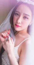 女生模特儿郭芸萌唯美朦胧白裙写真照