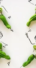 来源于生活的创意图片 美食和手绘的完美结合