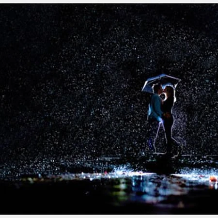 雨滴和雨水唯美意境图片