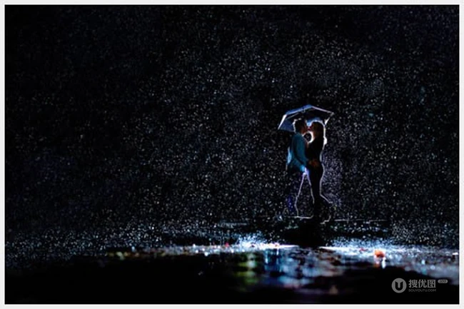 雨滴和雨水唯美意境图片