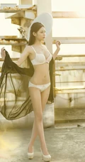 天台上的长腿女生徐妍馨Mandy 家居服高清写真