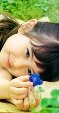 可爱混血萌小少女-萌美郊外清新写真